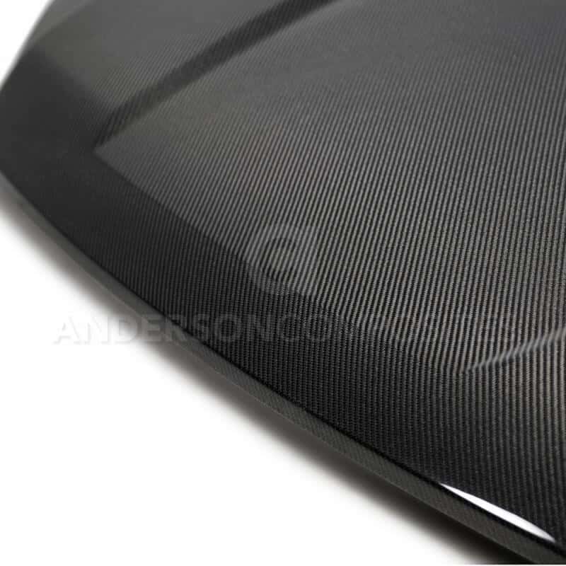 Anderson Composites — Anderson Composites 2017-2018 Ford Raptor Type-OE Style Carbon Fiber Hood - view 4