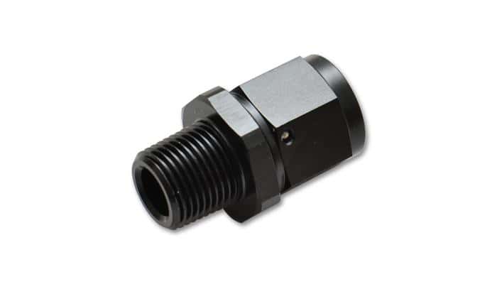 Vibrant — Vibrant -8AN to 1/4in NPT Female Swivel Straight Adapter Fitting
8ANFM-1/4"NPTStrSwvl
-8ANFM-1/4"NPTMLAdp
AN Fitting - view 4