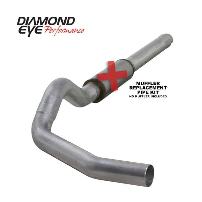 Diamond Eye Performance — Diamond Eye KIT 5in Catback MFLR RPLCMENT PIPE Single AL: 2004.5-2007.5 DODGE CUMMINS 600
KIT; 5in.; CB MRP SG - view 2