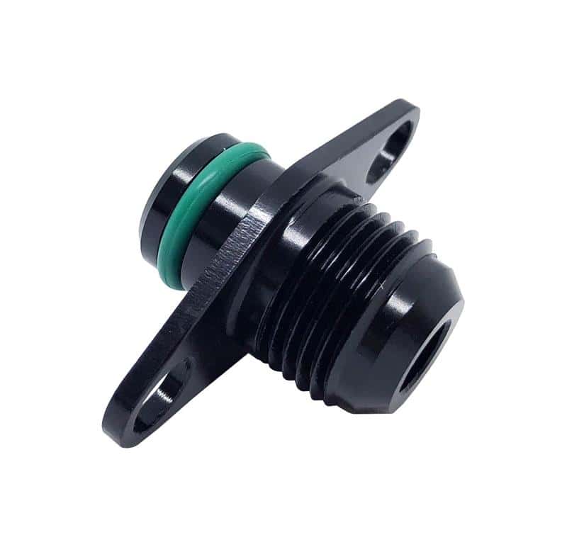 Torque Solution — Torque Solution Mitsubishi -6AN Fuel Rail Adapter Fitting - view 2