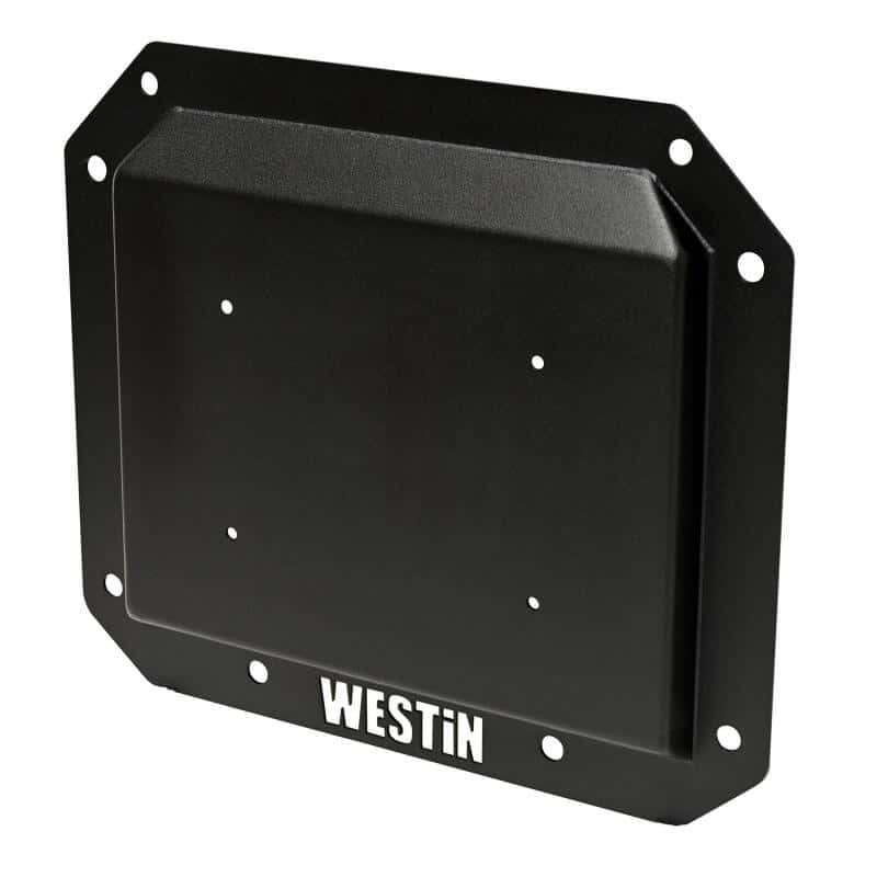 Westin — Westin 21-25 Ford Bronco (Excl. Sport) Spare Tire Delete Plate - Tex. Blk
Rear Delete Plate - view 1
