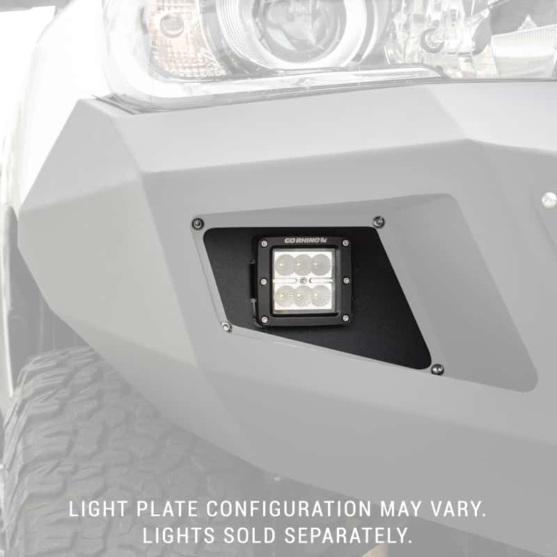 Go Rhino — Go Rhino BR5.5/BR6/BR10.5/BR11 Light Plates (Use w/751002  Lights)
BR6 BR11 Light Plate - view 4