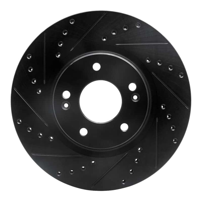 R1 Concepts — R1 20-25 Hyundai Kona Front Left Drilled & Slotted Black Brake Rotor
Disc Brake Rotor - view 1