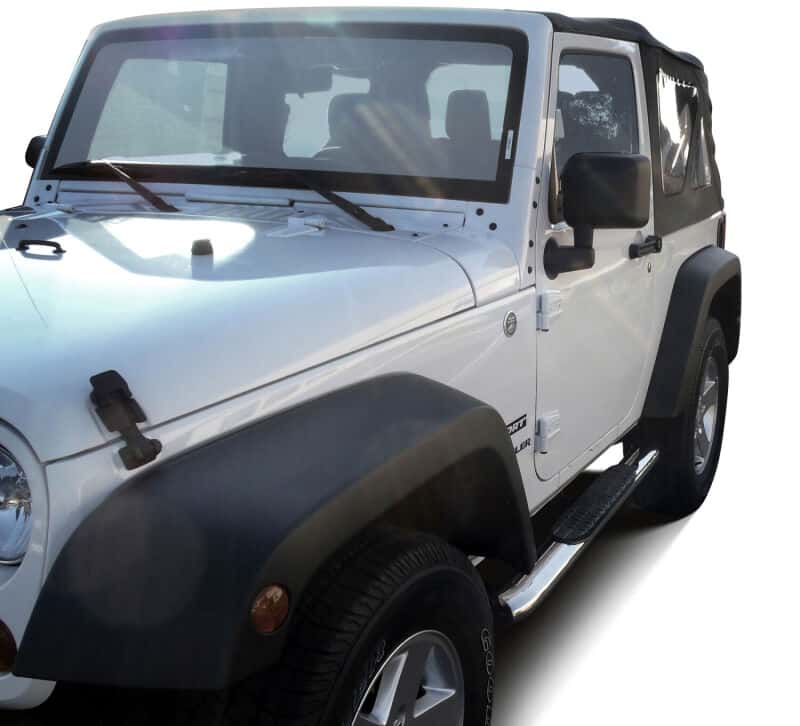 Westin — Westin 2007-2017 Jeep Wrangler 2dr PRO TRAXX 4 Oval Nerf Step Bars - SS
Nerf/Step Bar - view 5