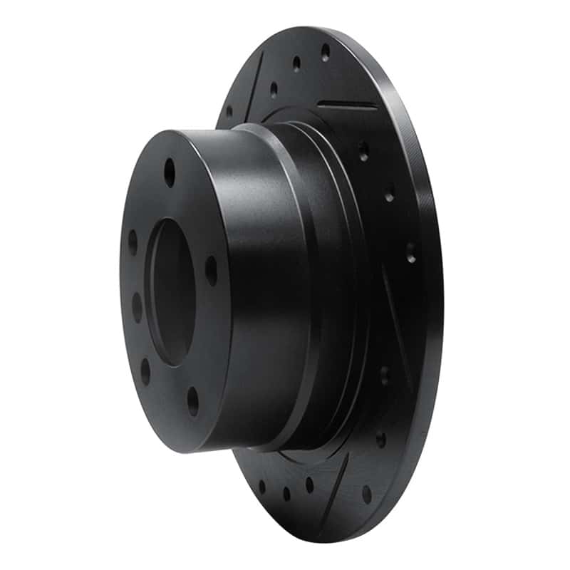 R1 Concepts — R1 95-99 BMW 318TI Rear Left Drilled & Slotted Black Brake Rotor
R1 Brake Rotor Drill - view 2