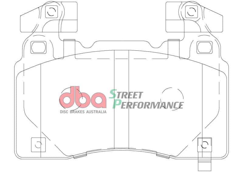 DBA — DBA 13-17 Holden VE/VF SSV Brembo (Rectangle Weight) Front SP Performance Brake Pads
Brake Pad - view 3