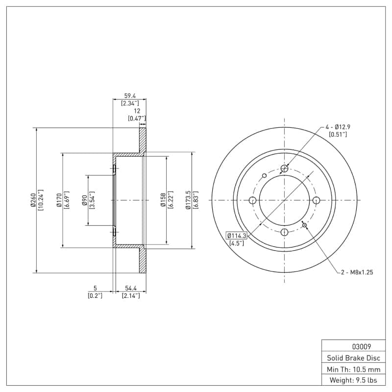 DFC — DFC 94-98 Hyundai Sonata Rear Brake Rotor
DFC Brake Rotor - view 6