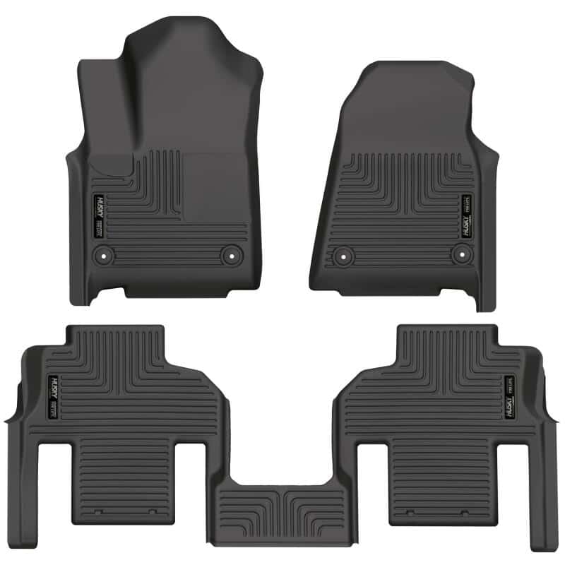 Husky Liners — Husky Liners 2022 Jeep Wagoneer (2nd Row Bucket) Weatherbeater Black Front & 2nd Seat Floor Liners
Weatherbeater Series
Floor Liners - view 1