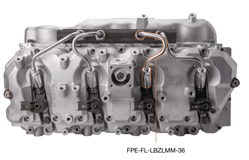 Fleece Performance — Fleece Performance 06-10 GM 2500/3500 Duramax LBZ/LMM High Pressure Injection Line (No. 3 & 6)
Fuel Injector Line - view 3