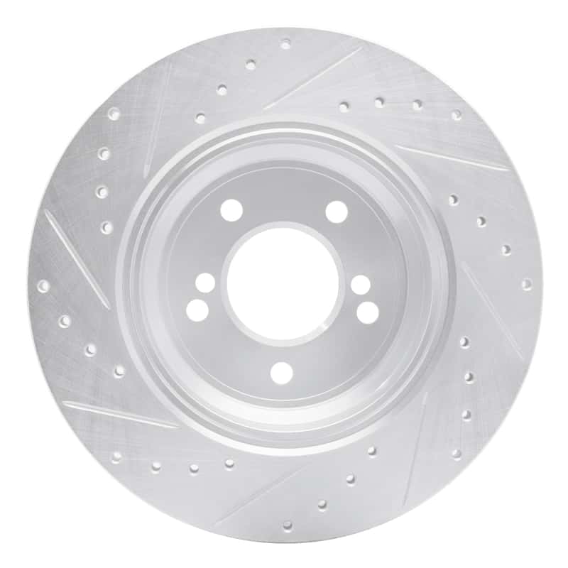 R1 Concepts — R1 00-06 BMW M5 Rear Right Drilled & Slotted Silver Brake Rotor
R1 Brake Rotor Drill - view 5