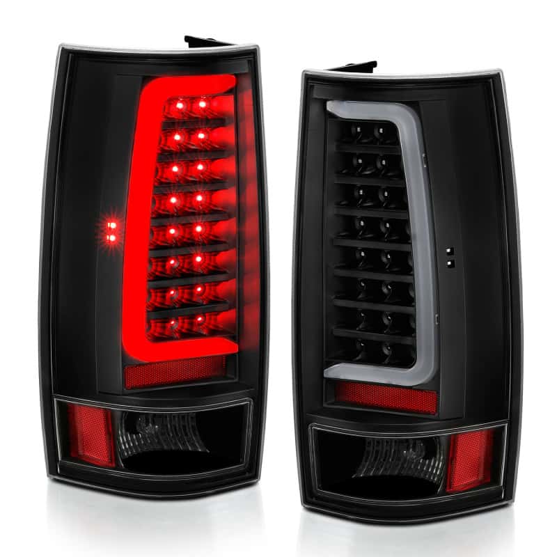 ANZO — ANZO 2007-2014 Chevy Tahoe LED Taillight Plank Style Black w/Clear Lens - view 16
