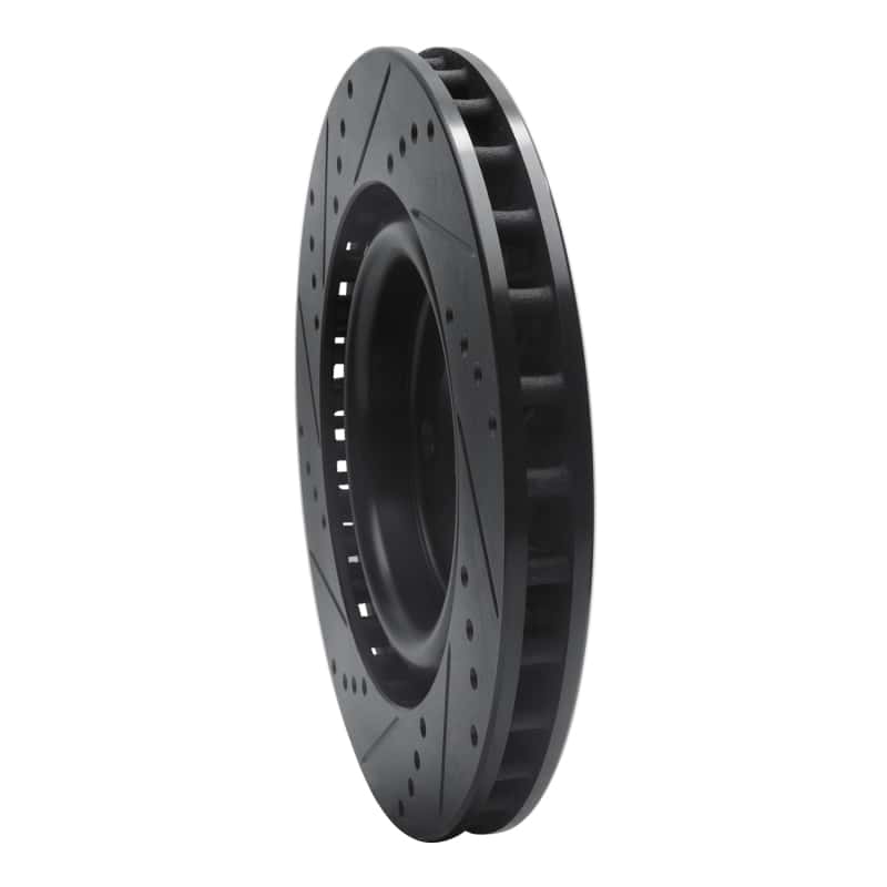 R1 Concepts — R1 05-13 Cadillac XLR Front Right Drilled & Slotted Black Brake Rotor
R1 Brake Rotor Drill - view 4