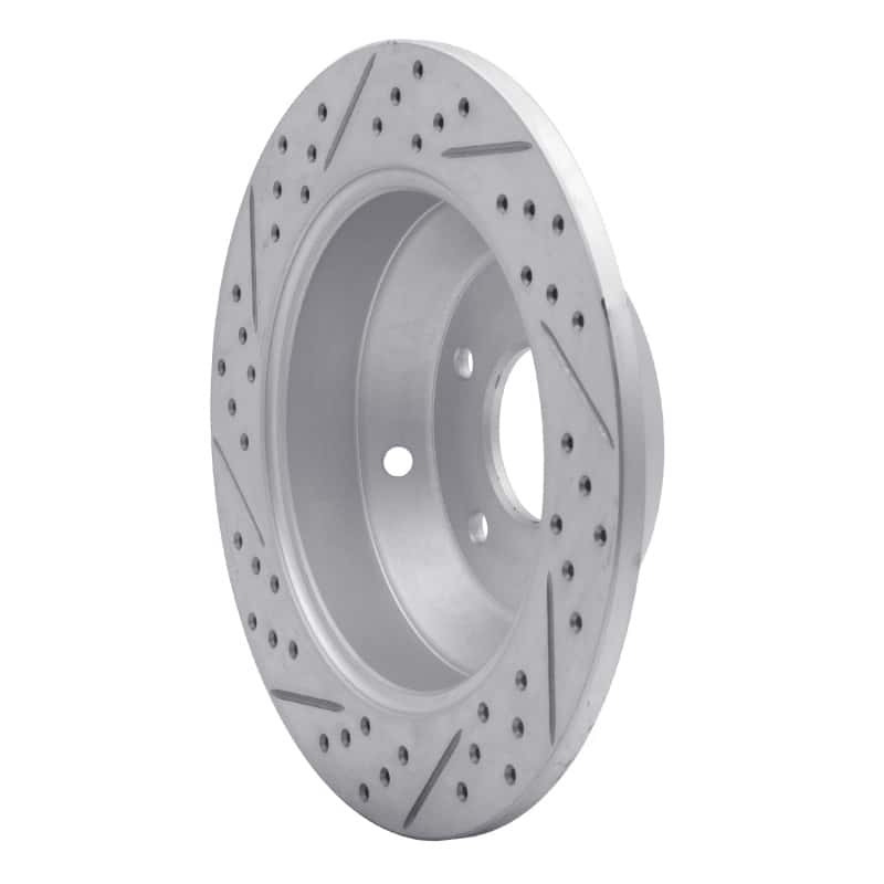 R1 Concepts — R1 10-21 Hyundai Santa Fe Rear Right Drilled & Slotted Geo-Carbon Rotor - view 4