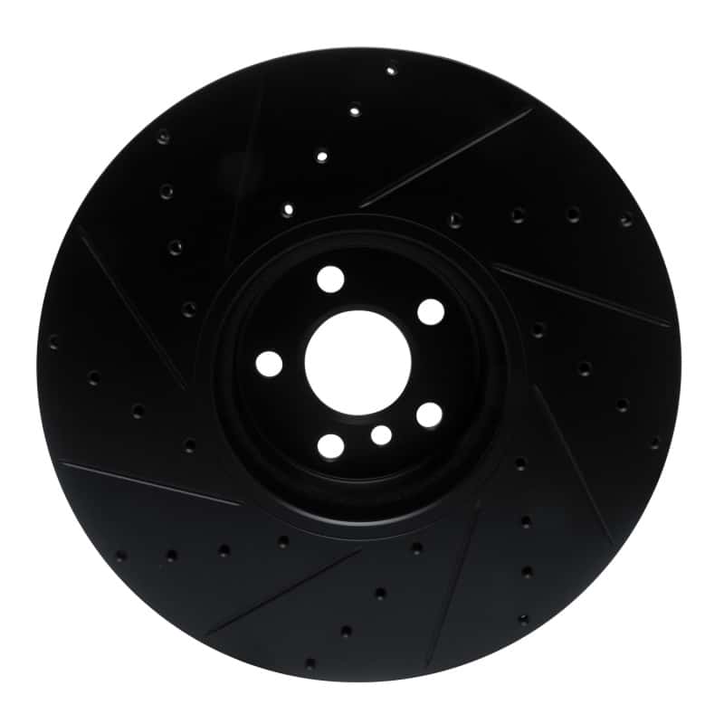 R1 Concepts — R1 16-25 BMW i7 Right Front Drilled & Slotted Black Brake Rotor
R1 Brake Rotor Drill - view 5
