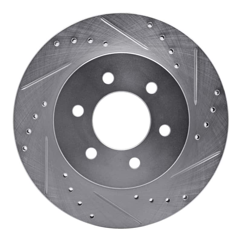 R1 Concepts — R1 97-02 Dodge Dakota 4WD Front Right Drilled & Slotted Silver Brake Rotor
R1 Brake Rotor Drill - view 1