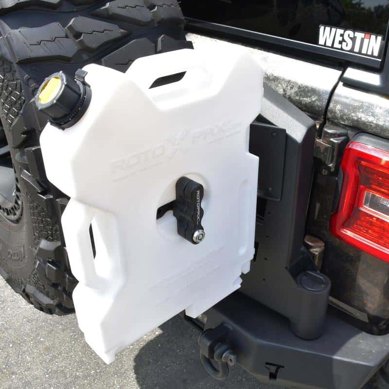 Westin — Westin 07-18 Jeep Wrangler JK / 18-22 Jeep Wrangler JL RotoPax Mount - Tex. Blk
Bumper- Rear
Bumper-Rear - view 3