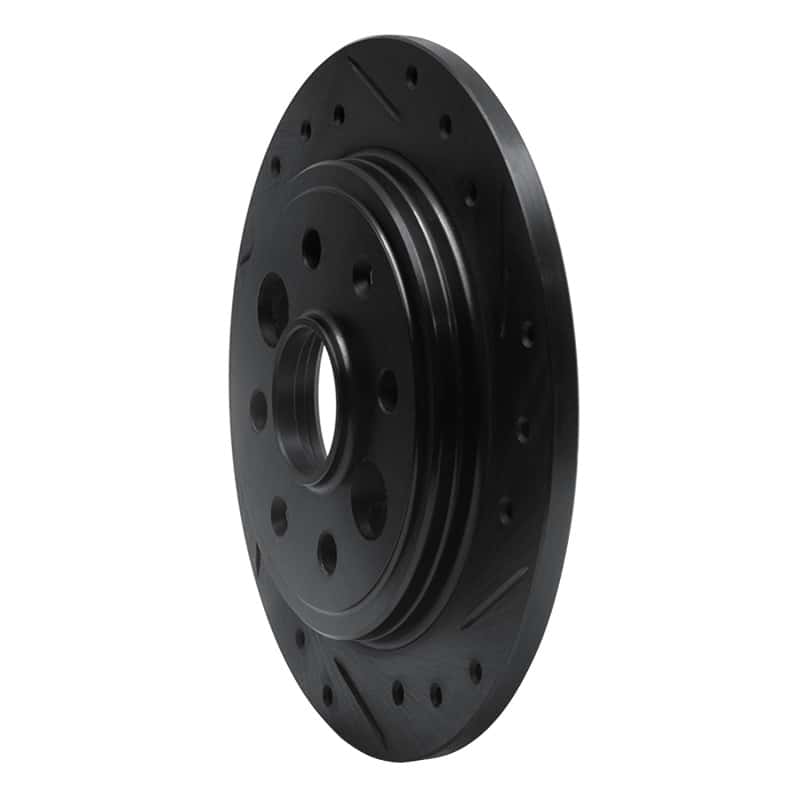 R1 Concepts — R1 86-89 Acura Integra Rear Right Drilled & Slotted Black Brake Rotor
R1 Brake Rotor Drill - view 2