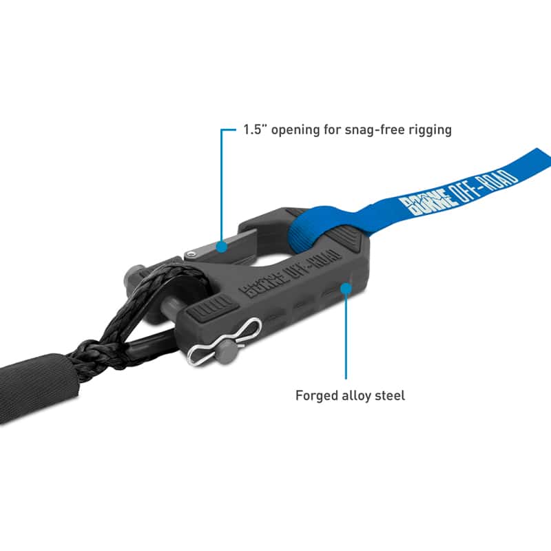 Borne Off-Road — Borne Off-Road 10K Winch - Black Synthetic Rope - view 13