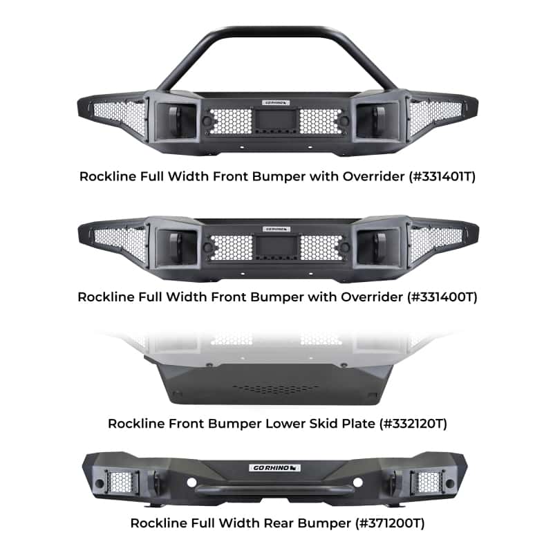 Go Rhino — Go Rhino 21-24 Ford Bronco (Excl. Sport) Rockline Front Bumper Lower Skid Plate
Bronco Skid Plate - view 6