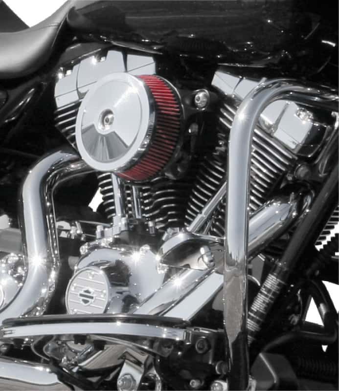 S&S Cycle — S&S Cycle Dished Bobber Air Cleaner Cover w/ Machined Highlights  - Chrome - view 2