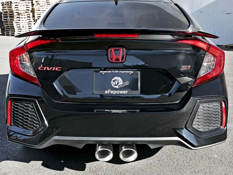 aFe — aFe Takeda 3in 304 SS Cat-Back Exhaust System w/Polished Tips 2017+ Honda Civic Si (4dr) I4 1.5L (t)
Cat-Back Exhaust - view 7