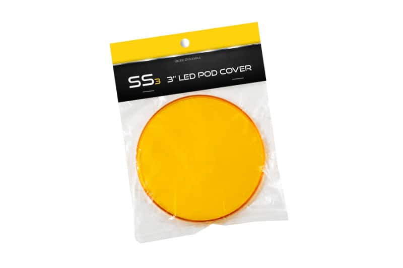 Diode Dynamics — Diode Dynamics SS3 LED Pod Cover Round - Yellow - view 1