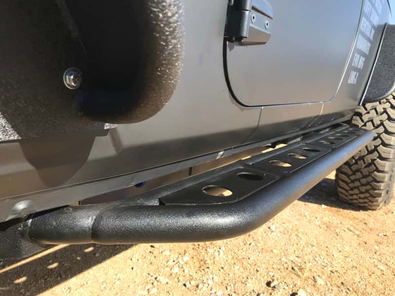 Fishbone Offroad — Fishbone Offroad 07-18 Jeep Wrangler JK 4 Door Steel Side Steps - Black Textured Powdercoat - view 6