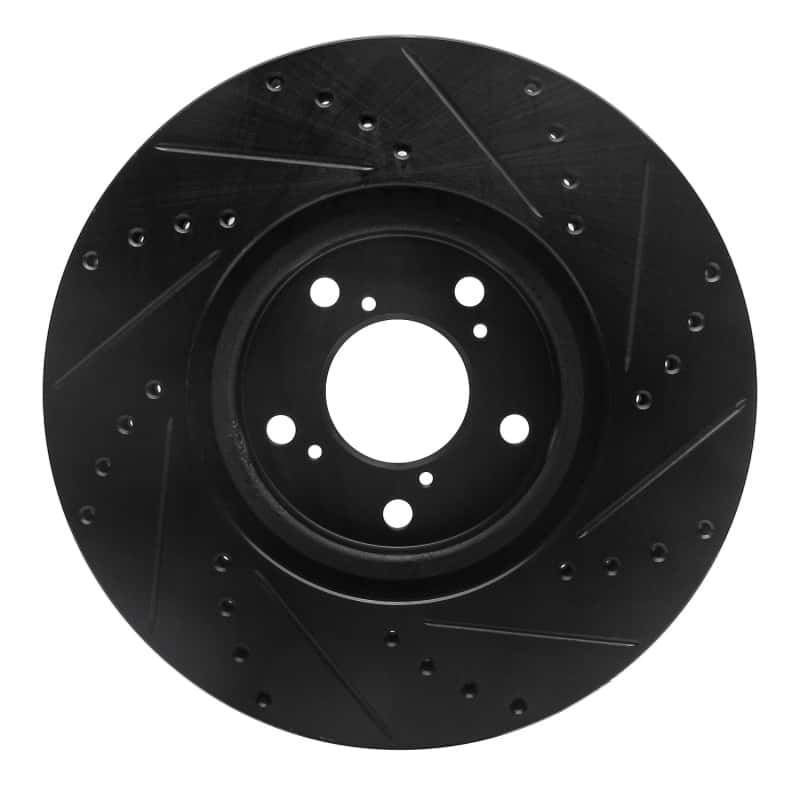 R1 Concepts — R1 07-20 Acura MDX Front Left Drilled & Slotted Black Brake Rotor
R1 Brake Rotor Drill - view 5
