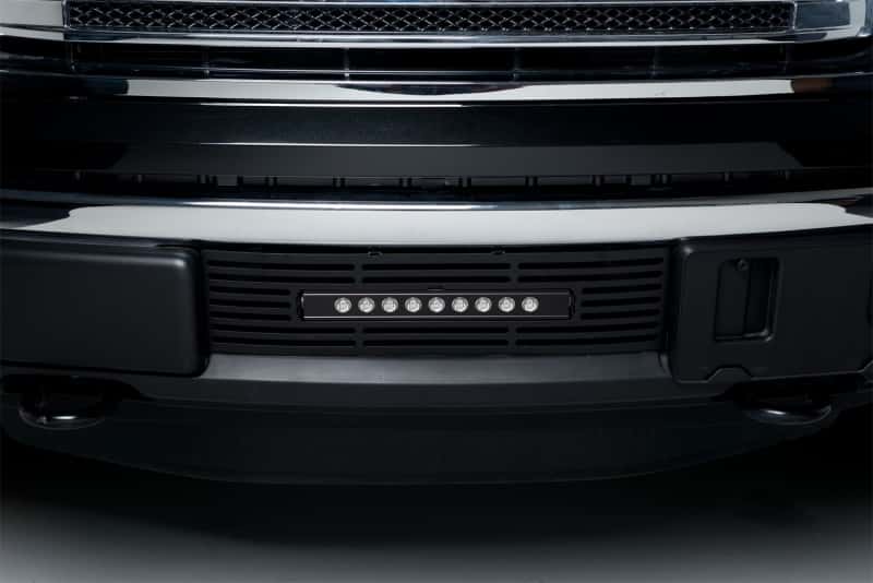 Putco — Putco 11-14 Ford F-150 - EcoBoost Bumper Grille Inserts - Black SS Bar and 10in Luminix Light Bar
BmprValanceGrilleIns - view 4