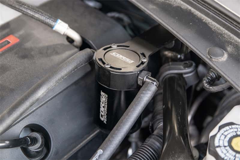CORSA Performance — Corsa 2016-2023 Chevrolet Camaro SS Coupe 6.2L V8 (RWD) Aluminum Oil Catch Can w/Mounting Bracke
Accessory - view 6