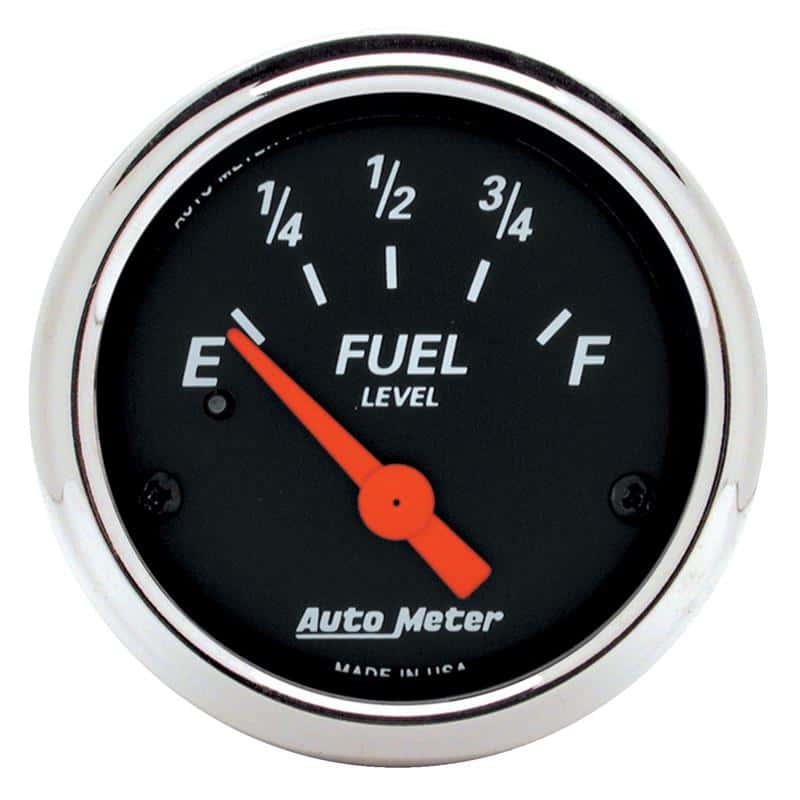 AutoMeter — Autometer Designer Black 2-1/16in Black Fuel Level Gauge
GA 2" FUEL 240-33 DB - view 2