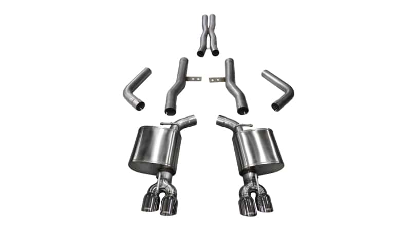 CORSA Performance — Corsa 2015-2023 Dodge Challenger Hellcat Dual Rear Exit Extreme Exhaust w/ 3.5in Polished Tips
Exhaust - view 1
