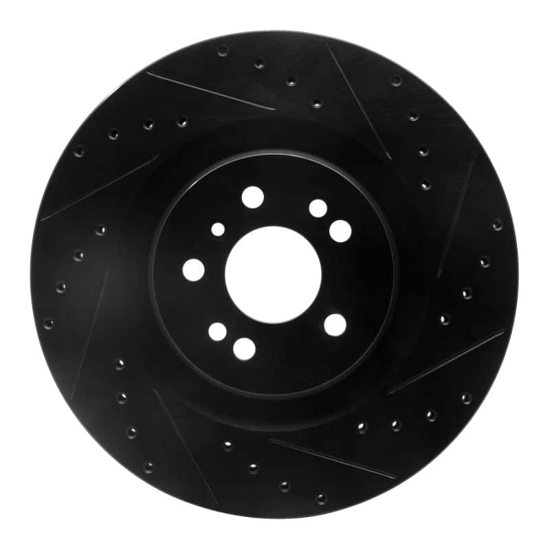 R1 Concepts — R1 06-12 Mercedes-Benz R350 Front Right Drilled & Slotted Black Brake Rotor
R1 Brake Rotor Drill - view 1