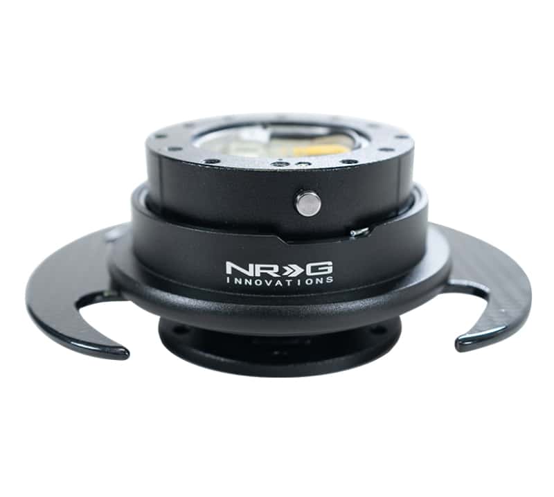 NRG — NRG Quick Release Kit Gen 3.0 - Black Body / Black Ring w/ Carbon Fiber Handles - view 2