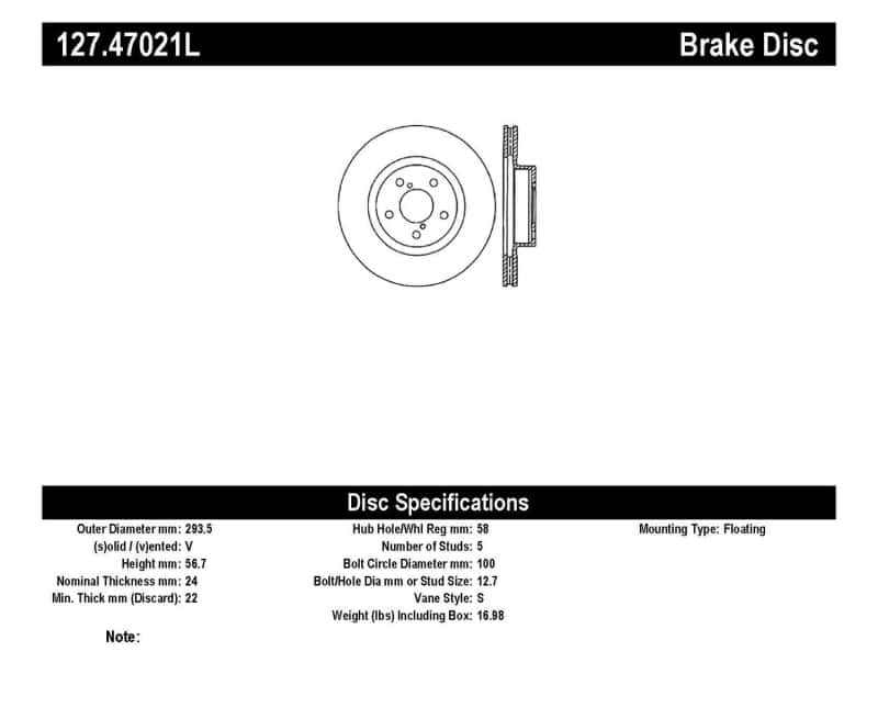 Stoptech — StopTech Slotted & Drilled Sport Brake Rotor
Slot/Drill Rotor - view 6