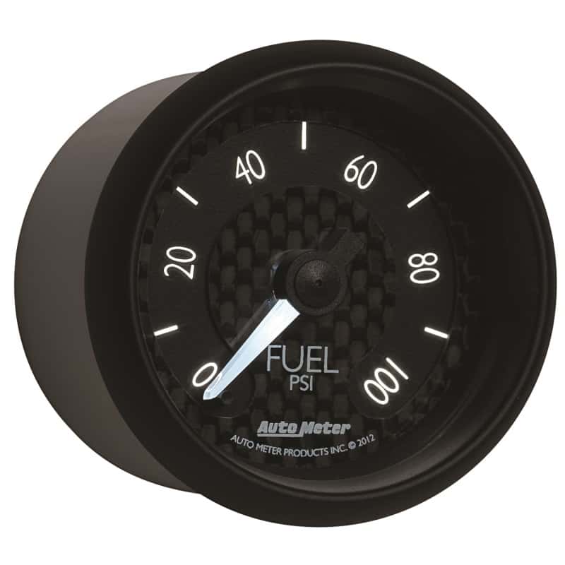 AutoMeter — Autometer GT Series 52mm Full Sweep Electronic 0-100 PSI Fuel Pressure Gauge
2-1/16" FUEL PRESS, - view 12