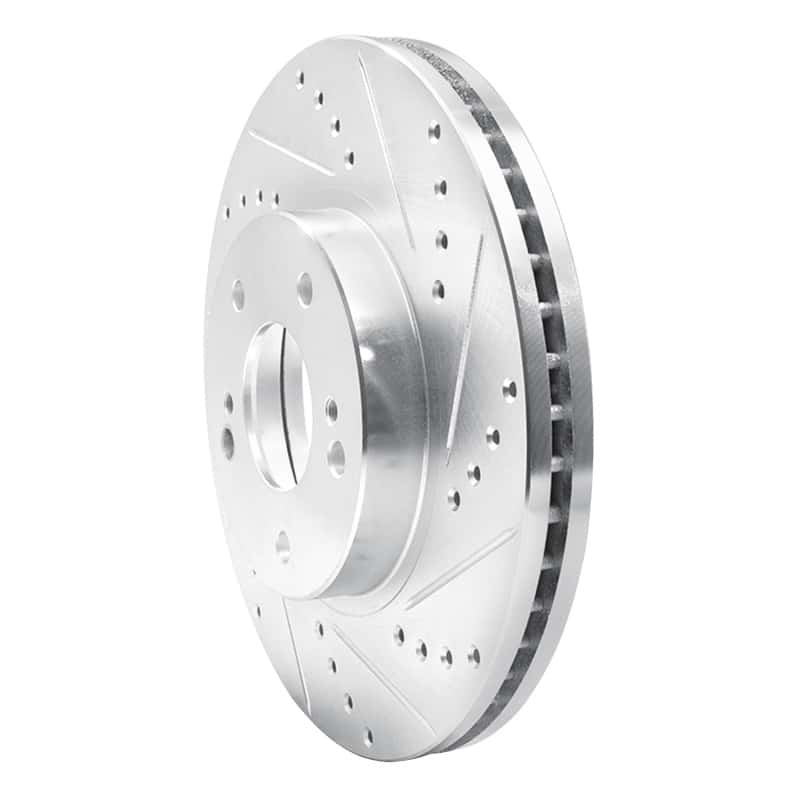 R1 Concepts — R1 97-01 Infiniti Q45 Front Right Drilled & Slotted Silver Brake Rotor
R1 Brake Rotor Drill - view 2