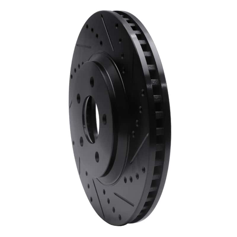 R1 Concepts — R1 05-14 Ford Mustang Front Right Drilled & Slotted Black Brake Rotor
R1 Brake Rotor Drill - view 2