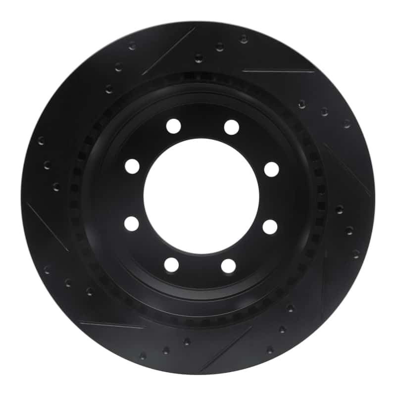 R1 Concepts — R1 08-25 Ford E-150 Rear Right Drilled & Slotted Black Brake Rotor
R1 Brake Rotor Drill - view 5