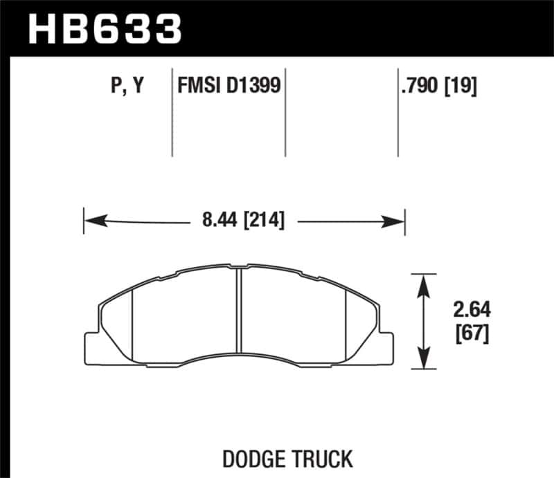 Hawk Performance — Hawk LTS Street Brake Pads
Disc Brake Pad - view 2