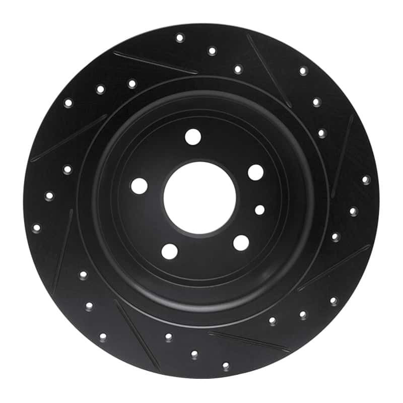 R1 Concepts — R1 13-20 Ford Fusion Rear Left Drilled & Slotted Black Brake Rotor
R1 Brake Rotor Drill - view 5