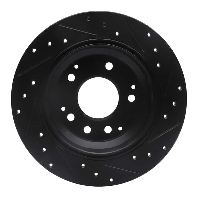 R1 Concepts — R1 91-99 Acura Legend Rear Left Drilled & Slotted Black Brake Rotor
R1 Brake Rotor Drill - view 5