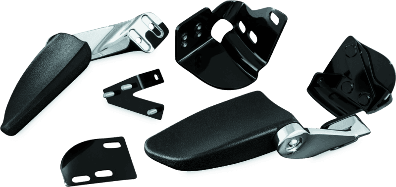 Kuryakyn — Kuryakyn Stealth Passenger Armrests 97-13 Touring Models Chrome - view 1