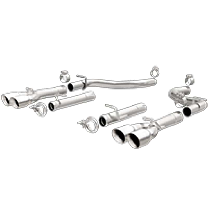 Magnaflow — MagnaFlow Axle-Back, SS, 2.5in, Quad Split Rear 3.5in Tip 2015 Dodge Challenger R/T 5.7L
Axle-Back - view 1