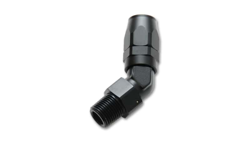 Vibrant — Vibrant -6AN Male NPT 45Degree Hose End Fitting - 1/4in NPT
6AN-1/4ML45DegHosEnd
-6AN-1/4"NPT45DegFtg
AN Fitting - view 2