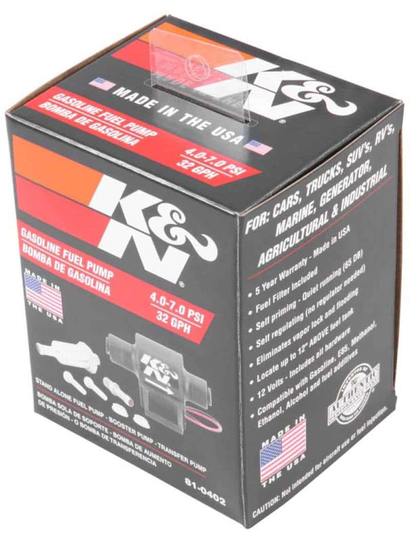K&N Engineering — K&N Performance Electric Fuel Pump 4-7 PSI - view 4