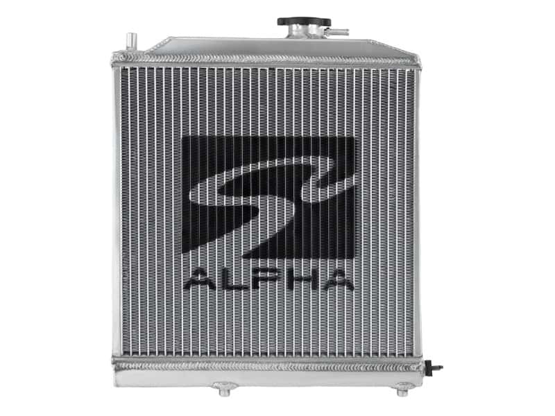 Skunk2 Racing — Skunk2 Alpha Series 88-91 Honda Civic/CRX Radiator (Half Size) (Dual Core)
Radiator - view 4