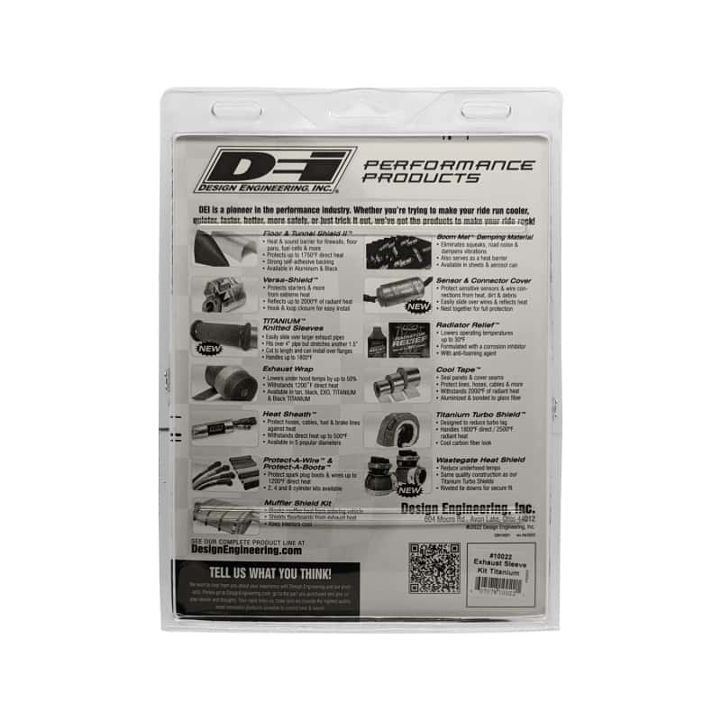 DEI — DEI Powersport Exhaust Sleeve Kit - Titanium
Exhaust Wrap Kit - view 3