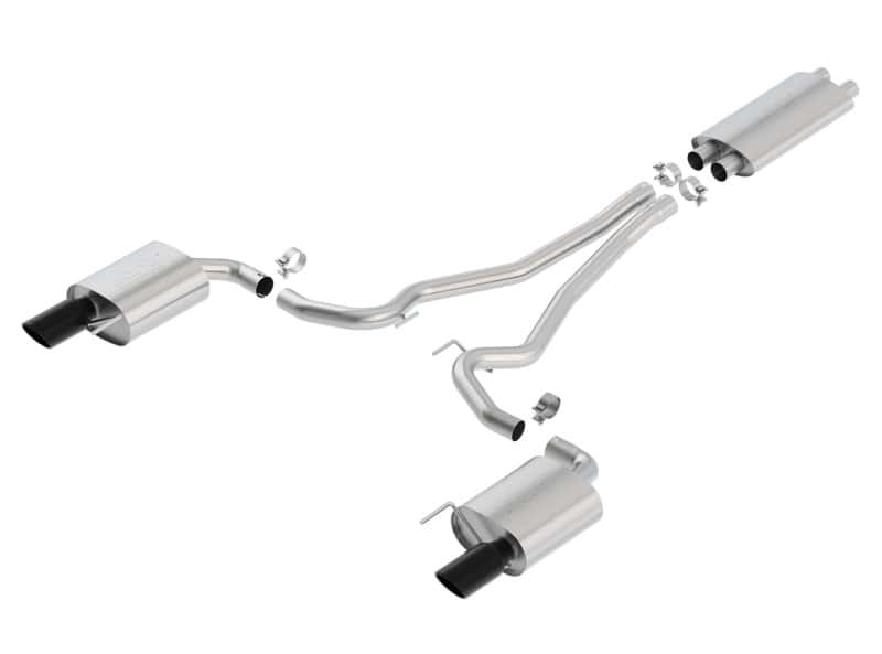 Borla — Borla 15-17 Ford Mustang GT 5.0L AT/MT Cat-Back Exhaust
Cat-Back System - view 1
