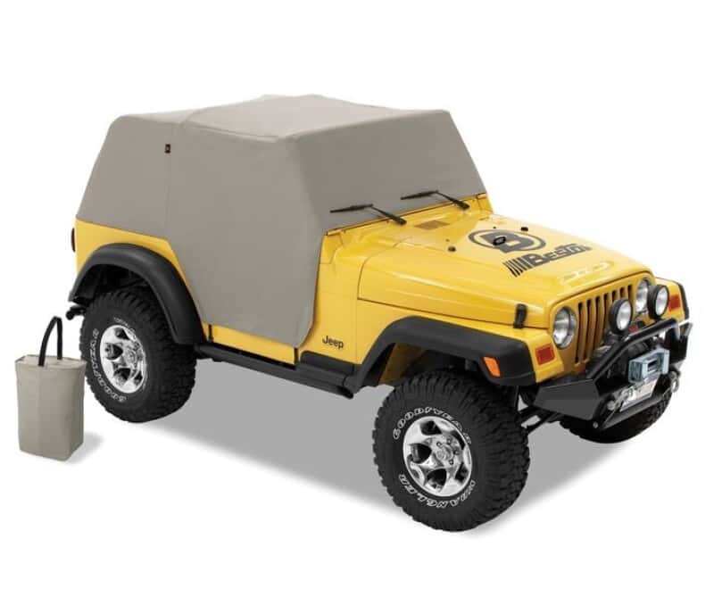 Bestop — Bestop 97-06 Jeep Wrangler TJ Exc. Unlimited All Weather Trail Cover (Charcoal / Gray)
Trail Cover - view 2